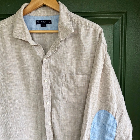 Daniel Cremieux Other - Daniel Cremieux linen shirt with elbow patches Daniel Cremieux Other - Daniel Cremieux linen shirt with elbow patches